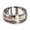 Deer Antler, Gibeon Meteorite, 14K White Gold 10mm Comfort-Fit Interchangeable Titanium Wedding Band