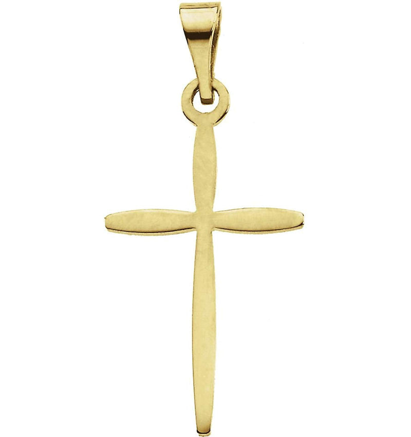 Small Cross 14k Gold Yellow Pendant