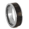 Petrified Wood Comfort-Fit Titanium Couples Wedding Band Set