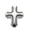 Maltese Cross Sterling Silver Pendant (19.75X17MM)