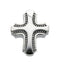 Maltese Cross Rhodium-Plated 14k White Gold Pendant (19.75X17MM)