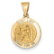 14k Yellow Gold St. Luke Medal Pendant (17X15MM)