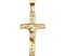 Embossed Crucifix 14k Yellow Gold Pendant (20X12MM)