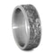 Mimetic Meteorite 8mm Comfort-Fit Matte Titanium Wedding Band