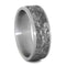 Mimetic Meteorite 8mm Comfort-Fit Matte Titanium Wedding Band