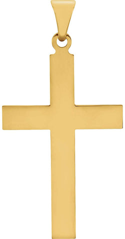 Western Cross 14k Yellow Gold Pendant (42X25MM)