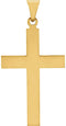 Western Cross 14k Yellow Gold Pendant (42X25MM)