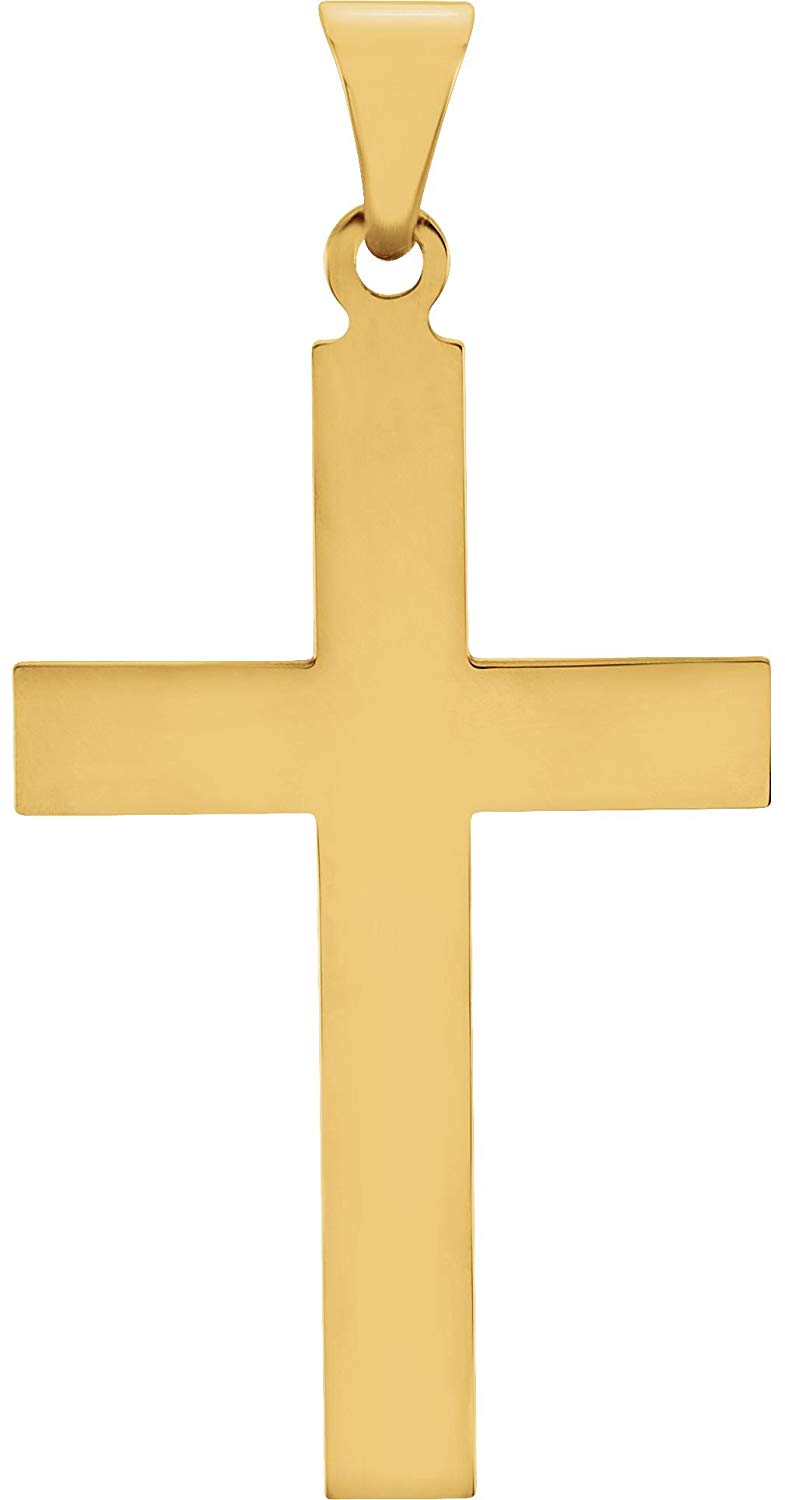Western Cross 14k Yellow Gold Pendant (25X14MM)