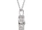 Mystara Diamond Heart 14k White Gold Pendant Necklace, 18" (1/6 Cttw)