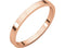 Slim-Profile 1.2mm Flat Stacking Band, 14k Rose Gold