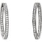 Diamond Inside-Outside Hoop Earrings (3/8 Ctw, Color GH, Clarity SI1)