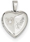 Sterling Silver 'Sister' Diamond Heart Locket