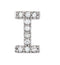 Sterling Silver Diamond Letter 'I' Initial Stud Earring (Single Earring) (.04 Ctw, GH Color, I1 Clarity)