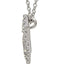 Petite Diamond Star of David 14k White Gold Necklace, 16" (1/6 Cttw)