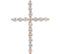 Diamond Cross 14k Rose Gold Pendant (.25 Ctw, G-H Color, I1 Clarity)