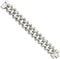 Men's High Polished Stainless Steel Link Bracelet, 8.5 Inches