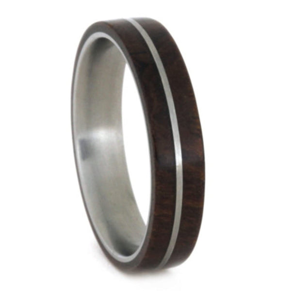 Ironwood 5mm Comfort-Fit Matte Titanium Wedding Band