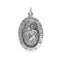 Sterling Silver Oval St. Christopher Necklace, 18" (19x14 MM)