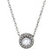 Platinum Diamond Solitaire Granulated Bead Design Slide Pendant Necklace, 16" (.10 Cttw)