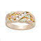 Ave 369 10k Yellow Gold, 12k Rose and Green Gold 4-Stone Diamond Black Hills Gold Band, His and Hers Wedding Ring Set