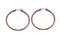 Chocolate IP Hoop Stainless Steel Earrings (40mm)