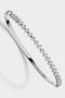 Cubic Zirconia in Sterling Silver Bracelet, 8"