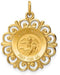 14k Yellow Gold St. Michael Medal Charm (26X16MM)