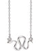 Platinum Snake Necklace, 18"