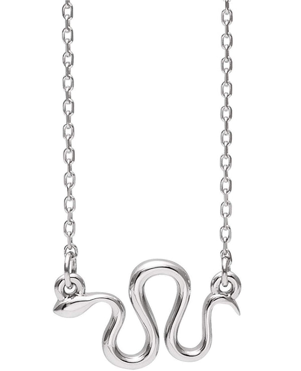 Snake Necklace, Sterling Silver, 18"