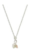 Diamond-Cut Twist Pendant Necklace, Sterling Silver, 12k Green and Rose Gold Black Hills Gold Motif, 18"