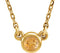 Citrine Solitaire 14k Yellow Gold Pendant Necklace, 16"