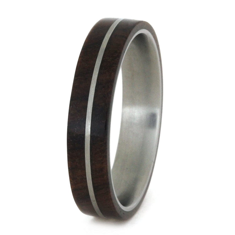 Ironwood 5mm Comfort-Fit Matte Titanium Wedding Band