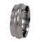 Custom Profile, Flying Saucer Titanium Ring 8mm Comfort Fit