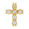 Diamond Cross Pendant, 14k Yellow Gold (1/3 Ctw, Color G-H, Clarity I1)