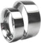 Titanium Wedding Flat Ring, His and Hers Wedding Band Set, M12-F7