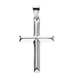Christian Cross 14k White Gold Pendant