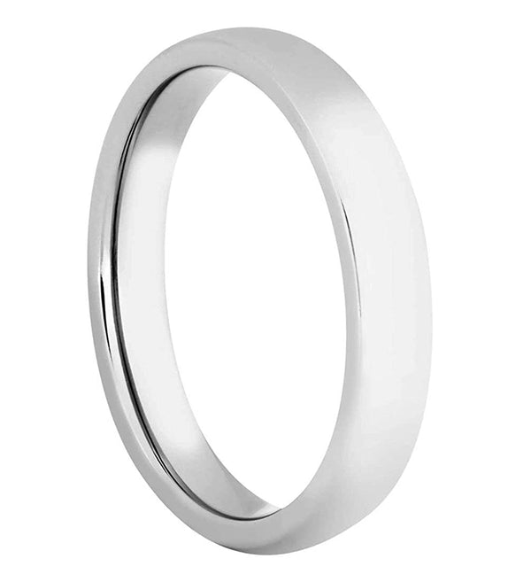 Men's Titanium 4mm Comfort-Fit Slim Profile Band