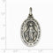 Sterling Silver Antiqued Miraculous Medal (40X30MM)