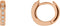 Diamond Hoop Earrings, 14k Rose Gold (1/10 Ctw, Color GH, Clarity SI1)