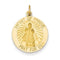 14k Yellow Gold Infant Of Prague Medal Charm (25X19MM)