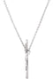 Diamond 'Hope' 14k White Gold Pendant Necklace, 16.8" (.08 Cttw)