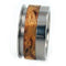 Buckeye Burl Wood 10mm Comfort Fit Interchangeable Titanium Wedding Band, Size 10