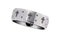 8mm Comfort Fit Titanium Cross Band, Sizes 8 to 14