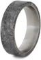 Gibeon Meteorite 6mm Comfort-Fit Matte Titanium Wedding Band, Size 12.5