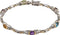 Diamond, Amethyst, Citrine, Garnet, Topaz and Peridot 14k White and Yellow Gold Bracelet