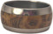 Black Ash Burl Wood Inlay 10mm Comfort-Fit Matte Titanium Wedding Band, Size 9