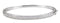 Diamond Bangle Bracelet, 14k White Gold, 7" (1.5 Cttw, GH Color , I1 Clarity )