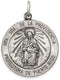 Sterling Silver Antiqued De La Providencia Medal (26X19MM)