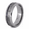 Gibeon Meteorite, Blue, Bronze with White Mokume 7mm Comfort-Fit Titanium Wedding Band