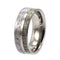 Gibeon Meteorite and Deer Antler 7mm Comfort Fit Titanium Band